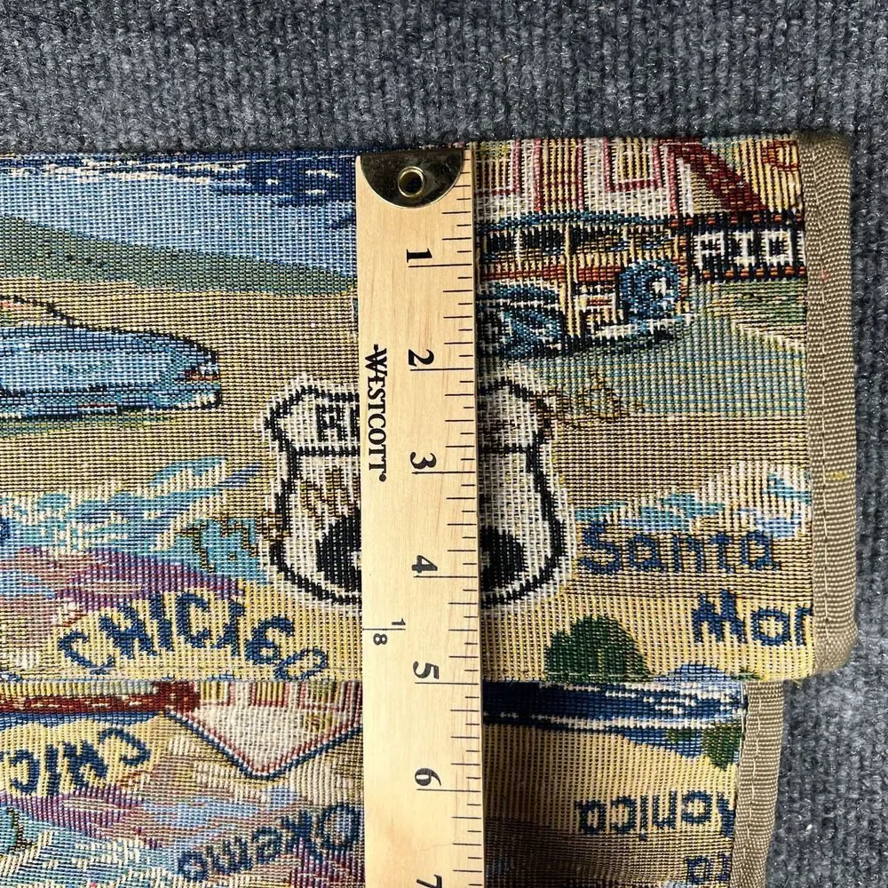 Pioneer Express Route 66 Tapestry Travel Bag Carry-On Tote‎ Matching Coin Purse
